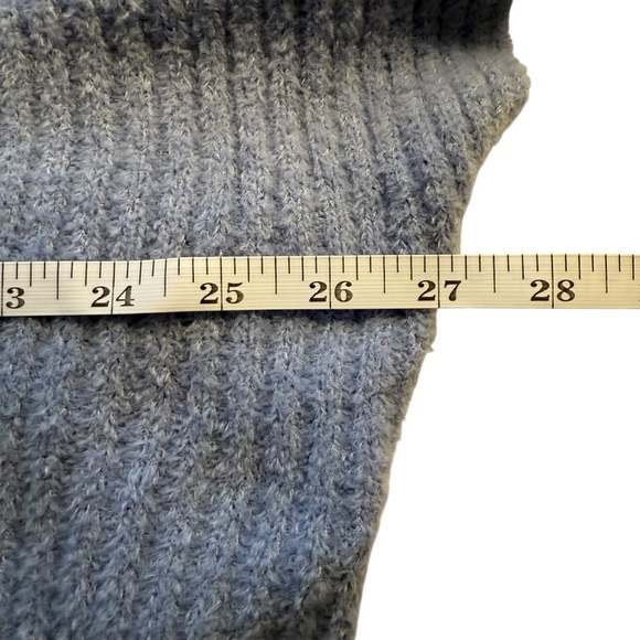 Chico's Cozy Wrap Sweater Blue L/XL Soft Warm Winter Cool Weather Snow Stretch - Picture 7 of 11